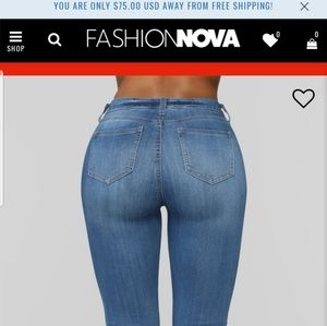 Celebrity pink mid-rise flare Fashion Nova jeans